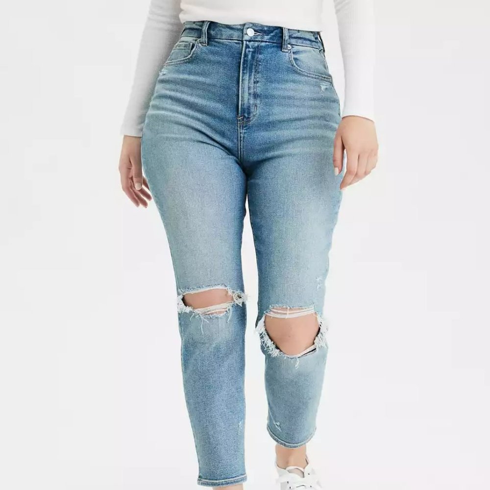 AE Stretch Curvy Mom Jean Long